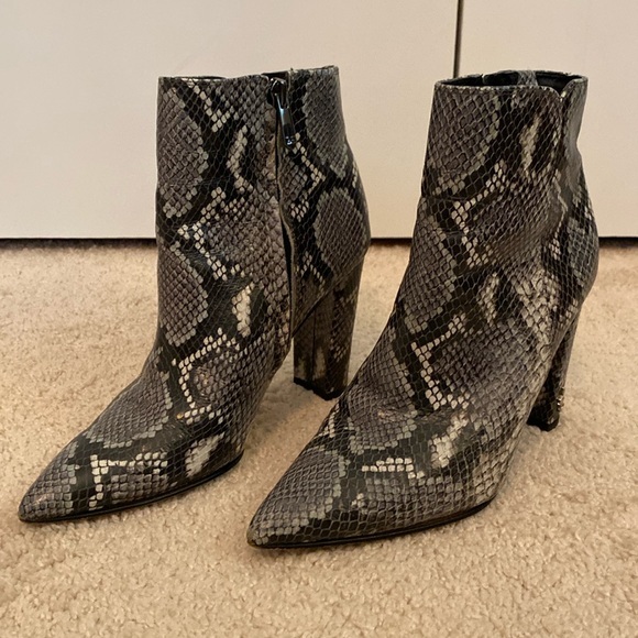 Sam Edelman Raelle Snakeskin Pattern Women’s Booties Ankle Boots‎ Size 6 - Picture 1 of 14
